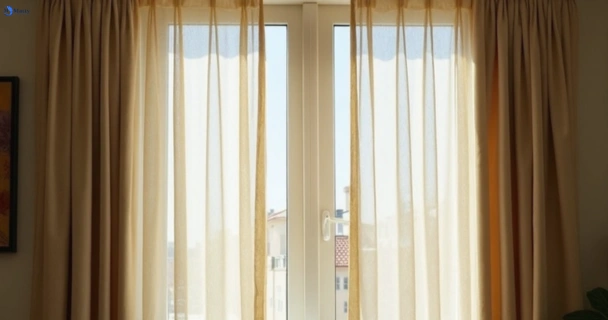 Dull dusty drapes in sandy-point-nsw before professional cleaning
